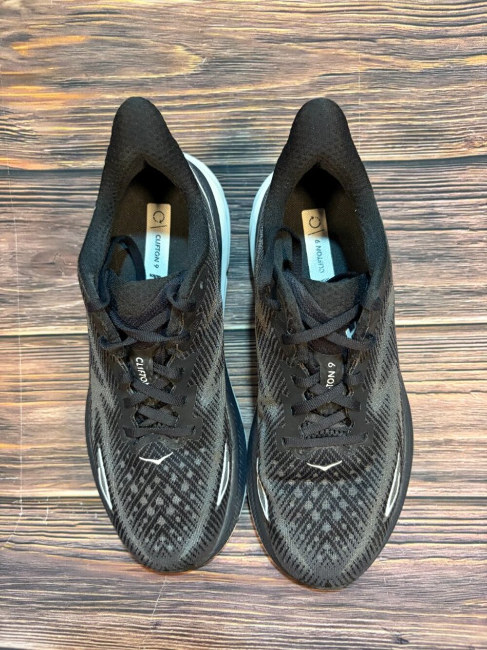Hoka One One Clifton 9 Women's Black Athleitc Running Shoes Size 8.5 - Picture 7 of 8